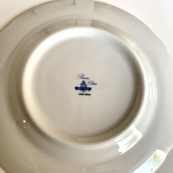 Sweet Briar Princess China Bread Plates Dinnerware Set Of 3 - Picture 5 of 5